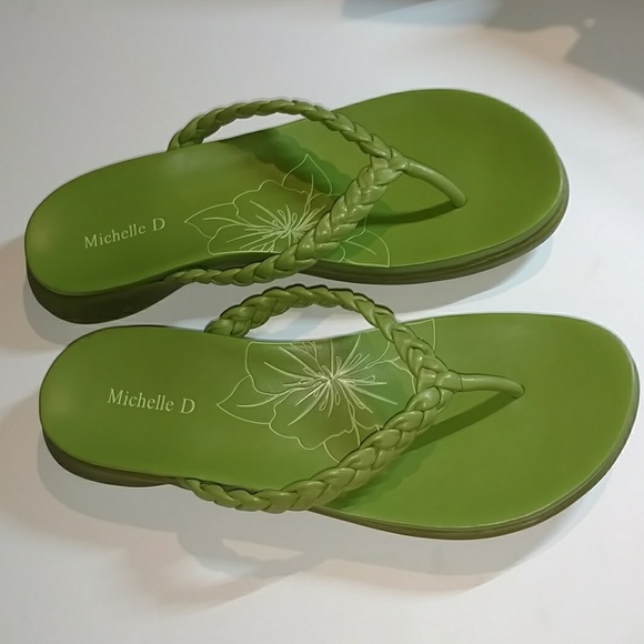 MICHELLE D LEATHER SANDALS - Picture 8 of 8